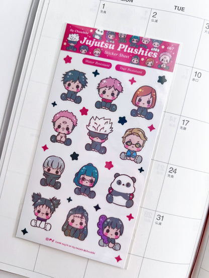 Jujutsu Plushies Sticker Sheet