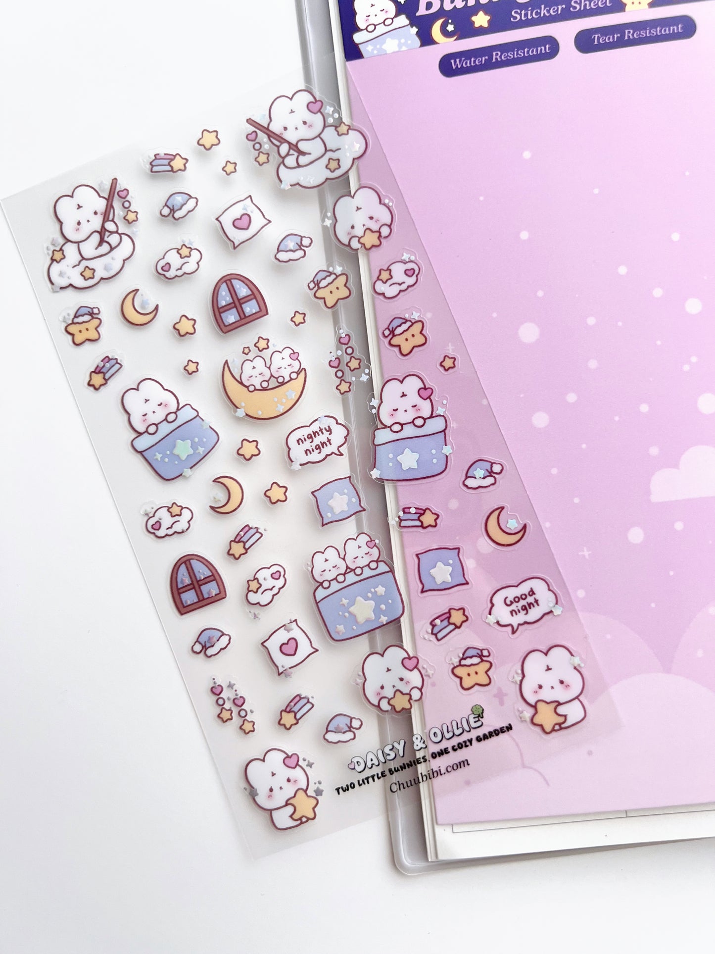 Bunny Bedtime Sticker Sheet