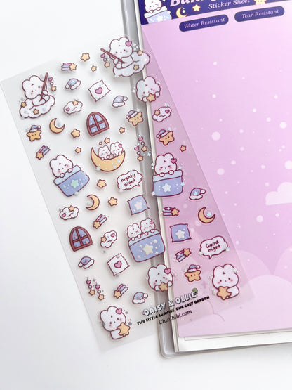 Bunny Bedtime Sticker Sheet