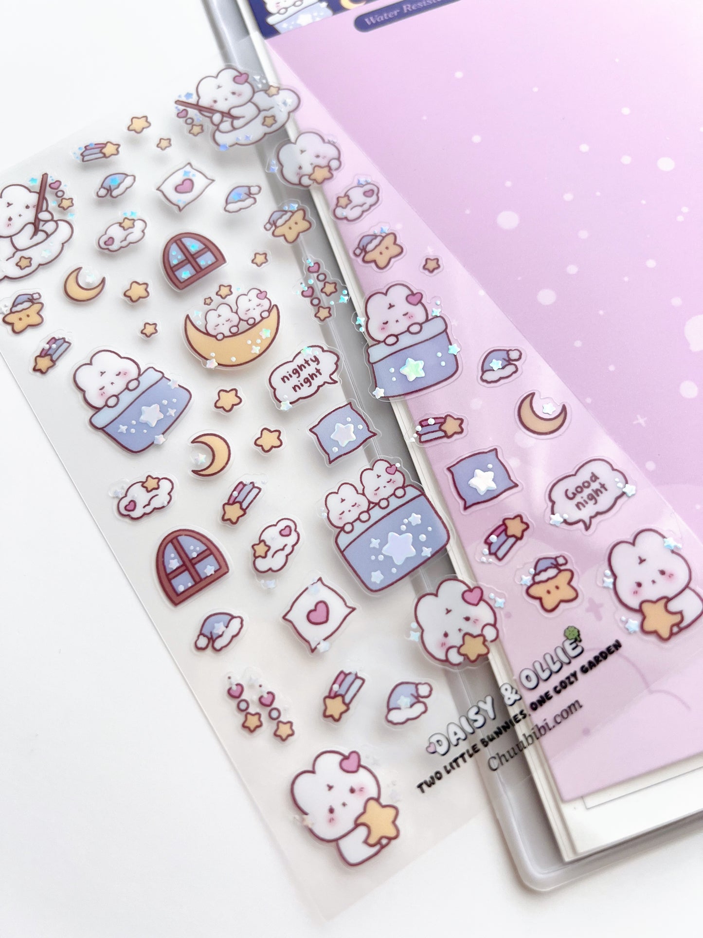Bunny Bedtime Sticker Sheet