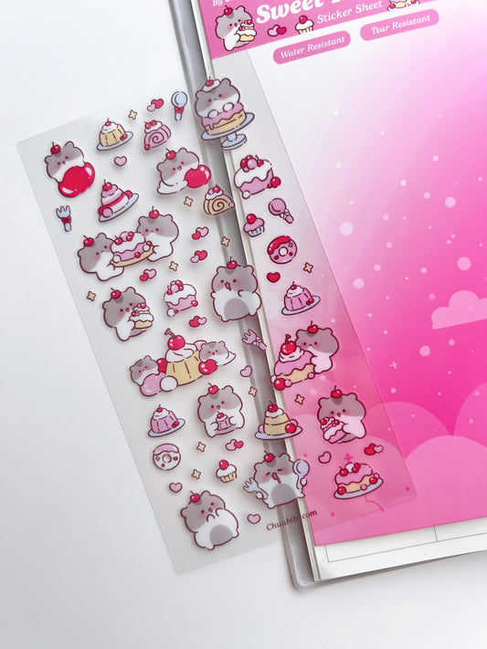 Sweet Hamster Sticker Sheet
