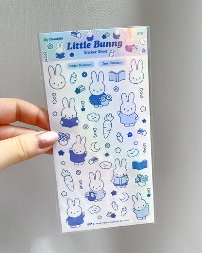Little Blue Bunny Sticker Sheet