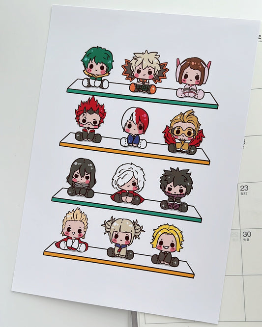 My Hero Plushies Art Print