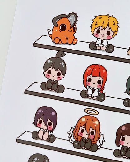 Chainsaw Plushies Art Print