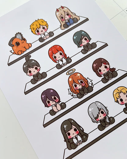 Chainsaw Plushies Art Print