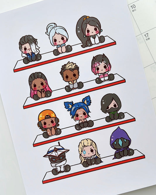 Valo Plushies Art Print