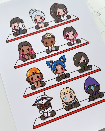 Valo Plushies Art Print