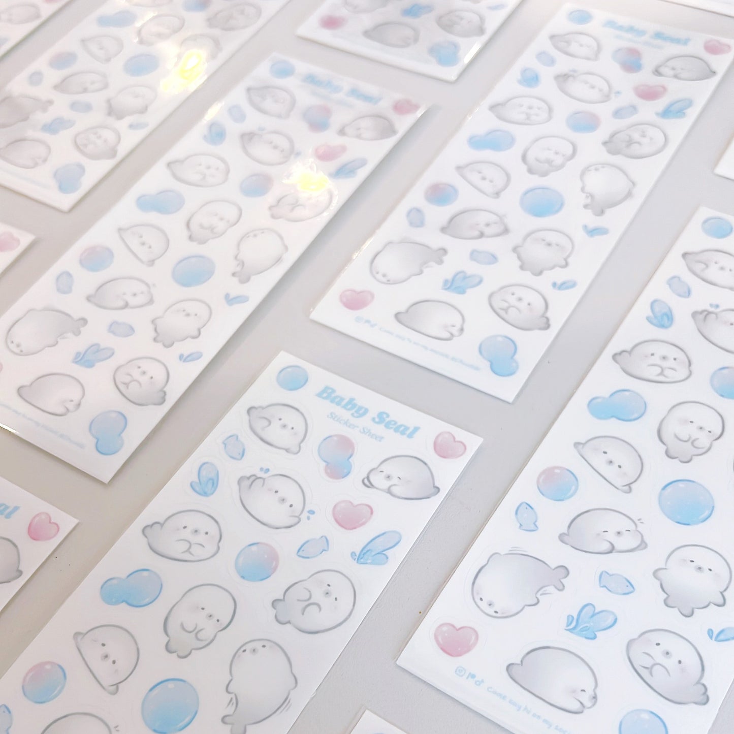 Baby Seal Holographic Sticker Sheet