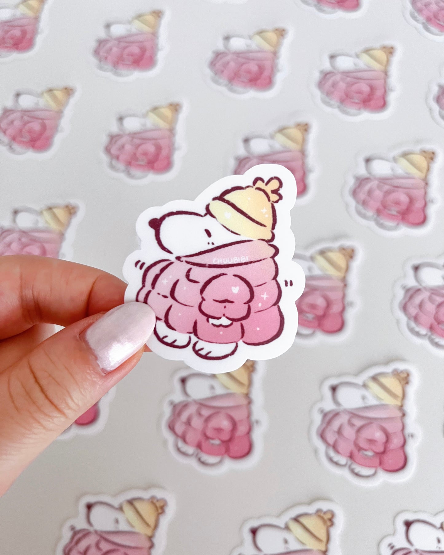 Winter Snoop Vinyl Sticker