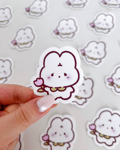 Tulip Bunny Vinyl Sticker