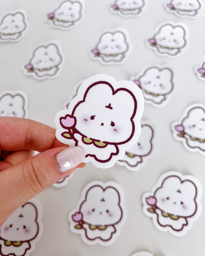 Tulip Bunny Vinyl Sticker