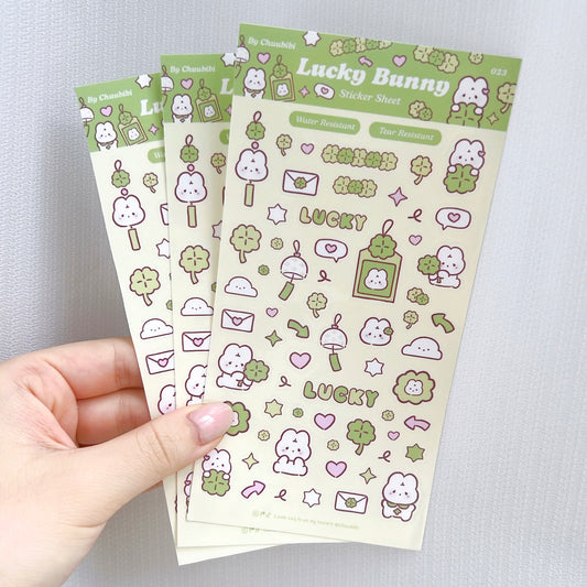 Lucky Bunny Sticker Sheet