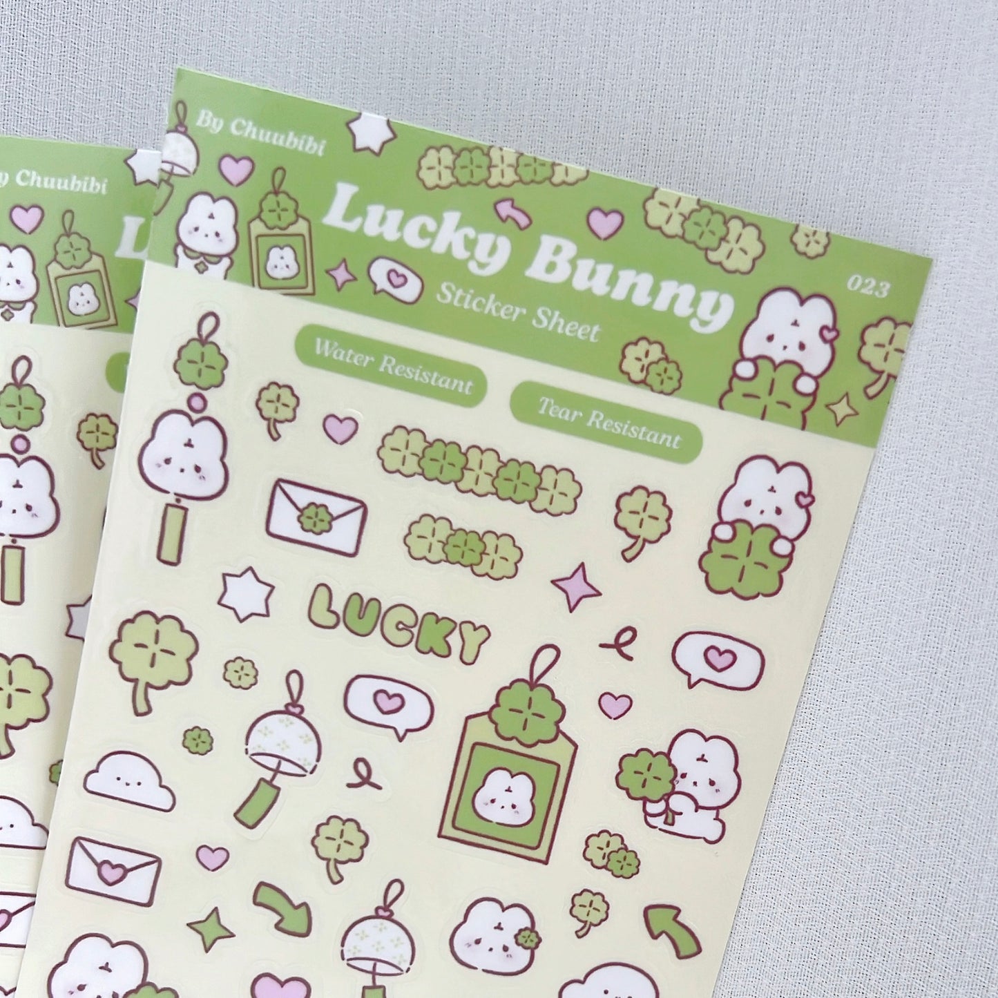 Lucky Bunny Sticker Sheet
