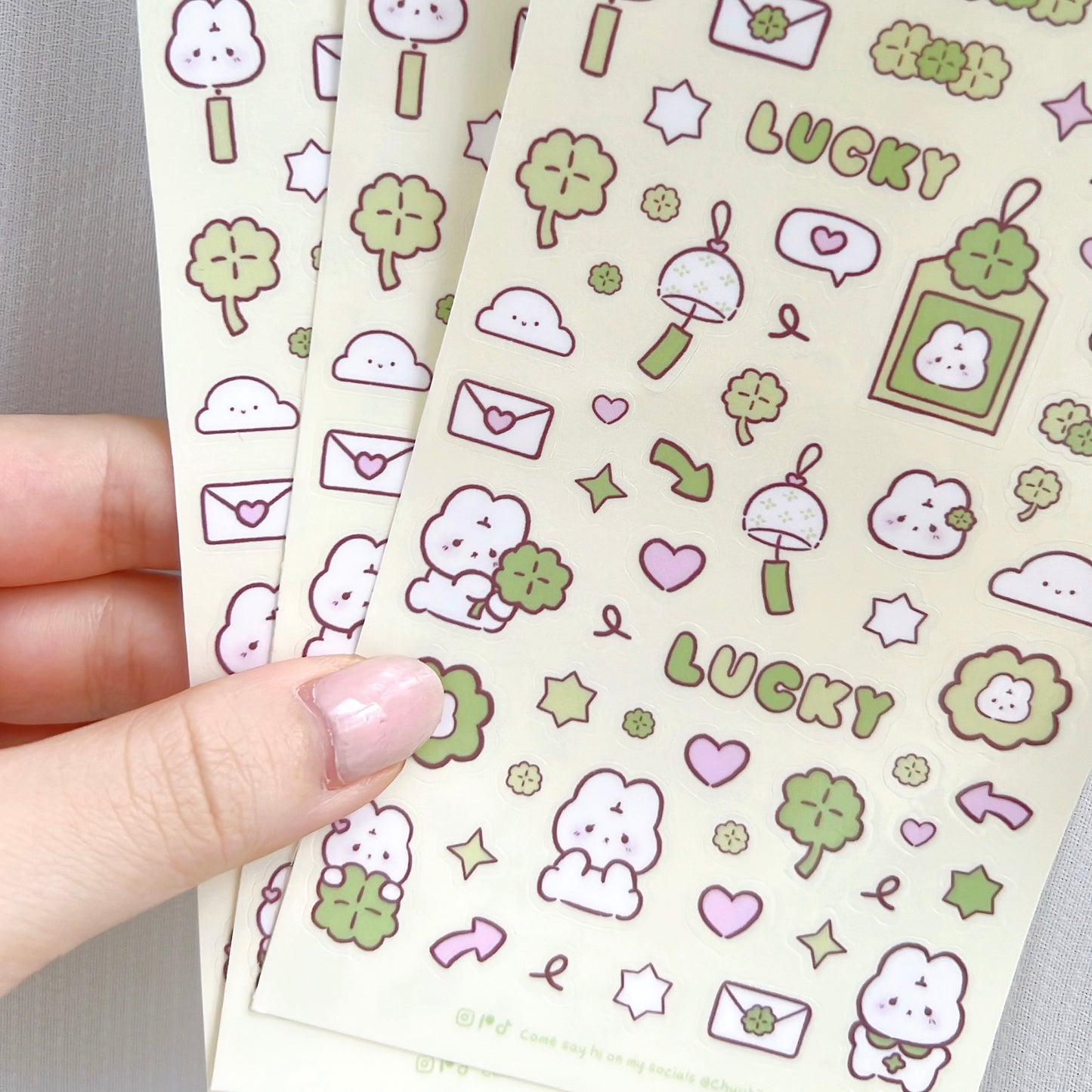 Lucky Bunny Sticker Sheet