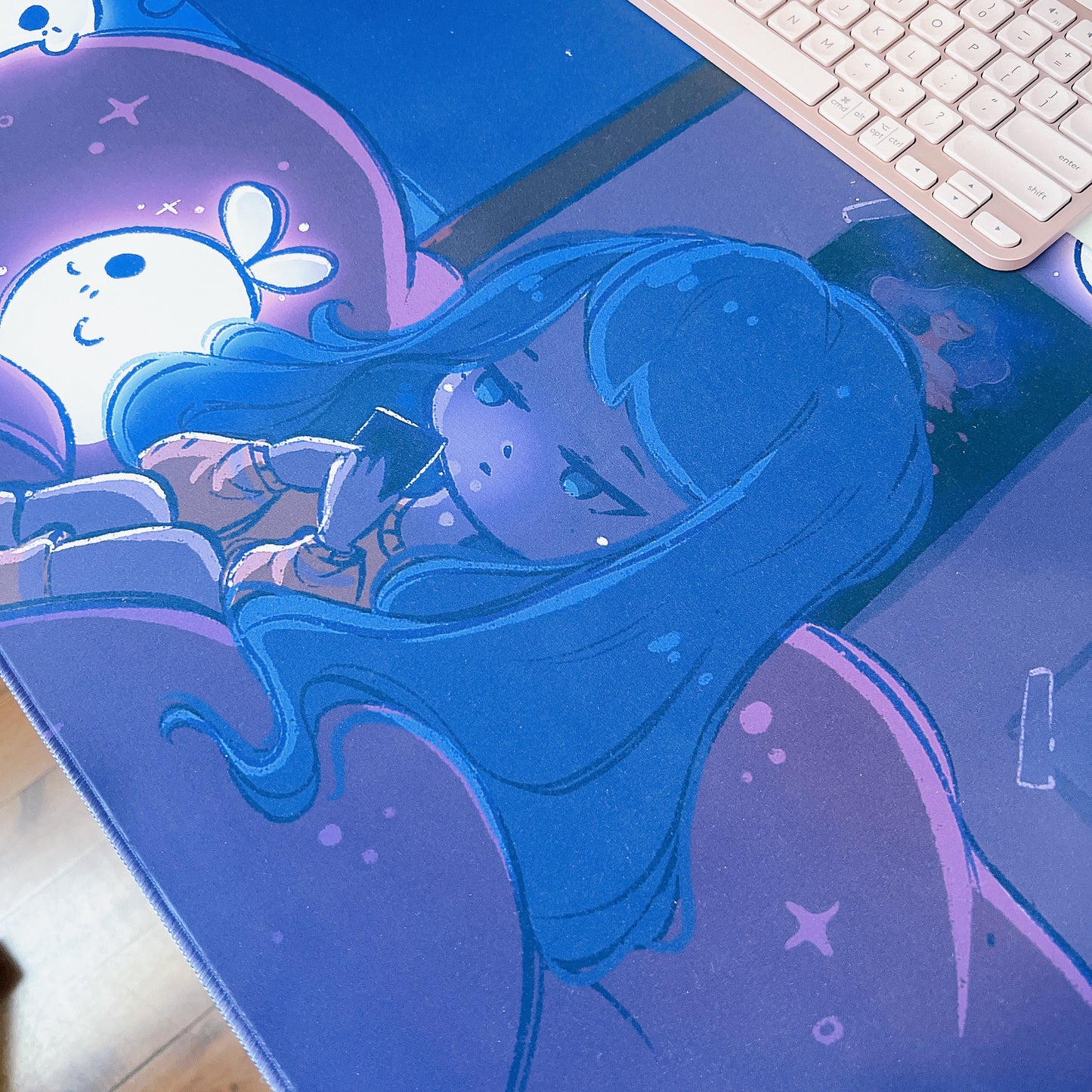 Late Night Texts Desk Mat