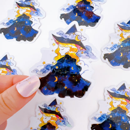 Holo Witch Vinyl Sticker
