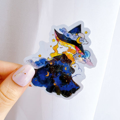 Holo Witch Vinyl Sticker