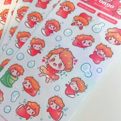 Ponyo Sticker Sheet