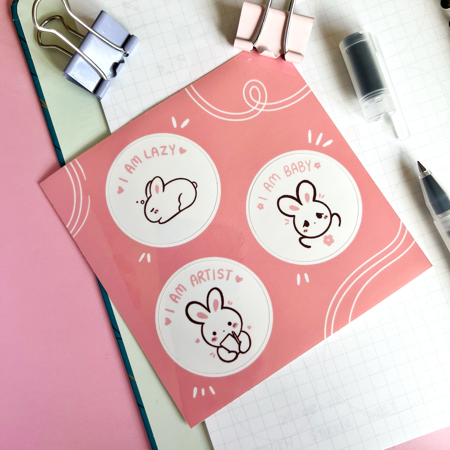 I am Artist Sticker Sheet