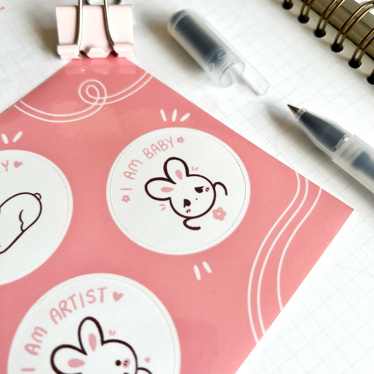 I am Artist Sticker Sheet