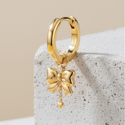 Infinity Bow Drop Earrings