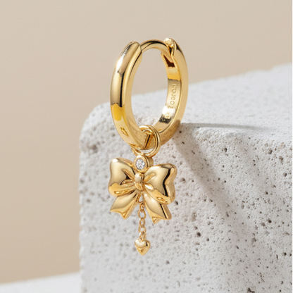 Infinity Bow Drop Earrings