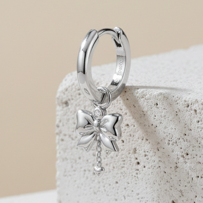 Infinity Bow Drop Earrings