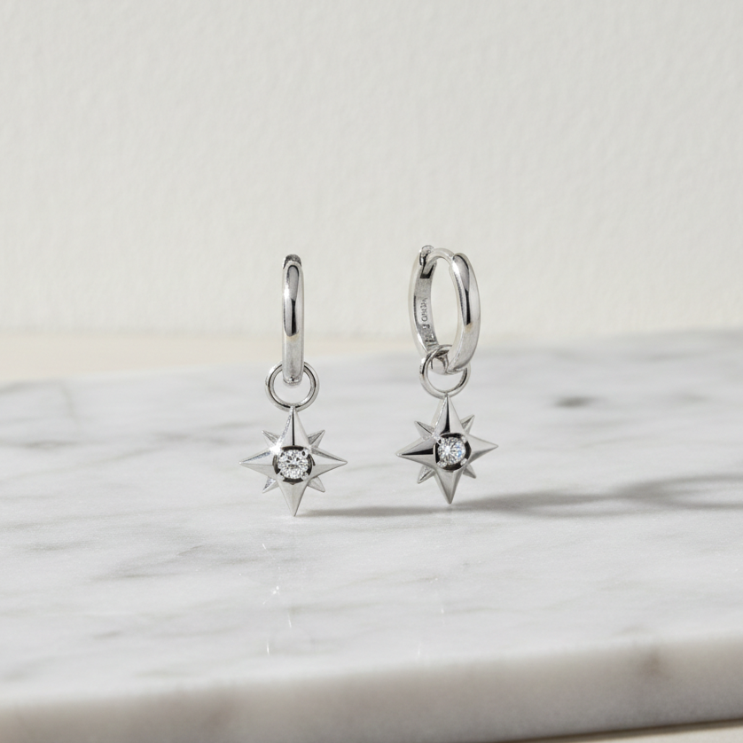 Infinity Star Drop Earrings