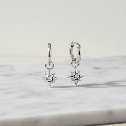 Infinity Star Drop Earrings