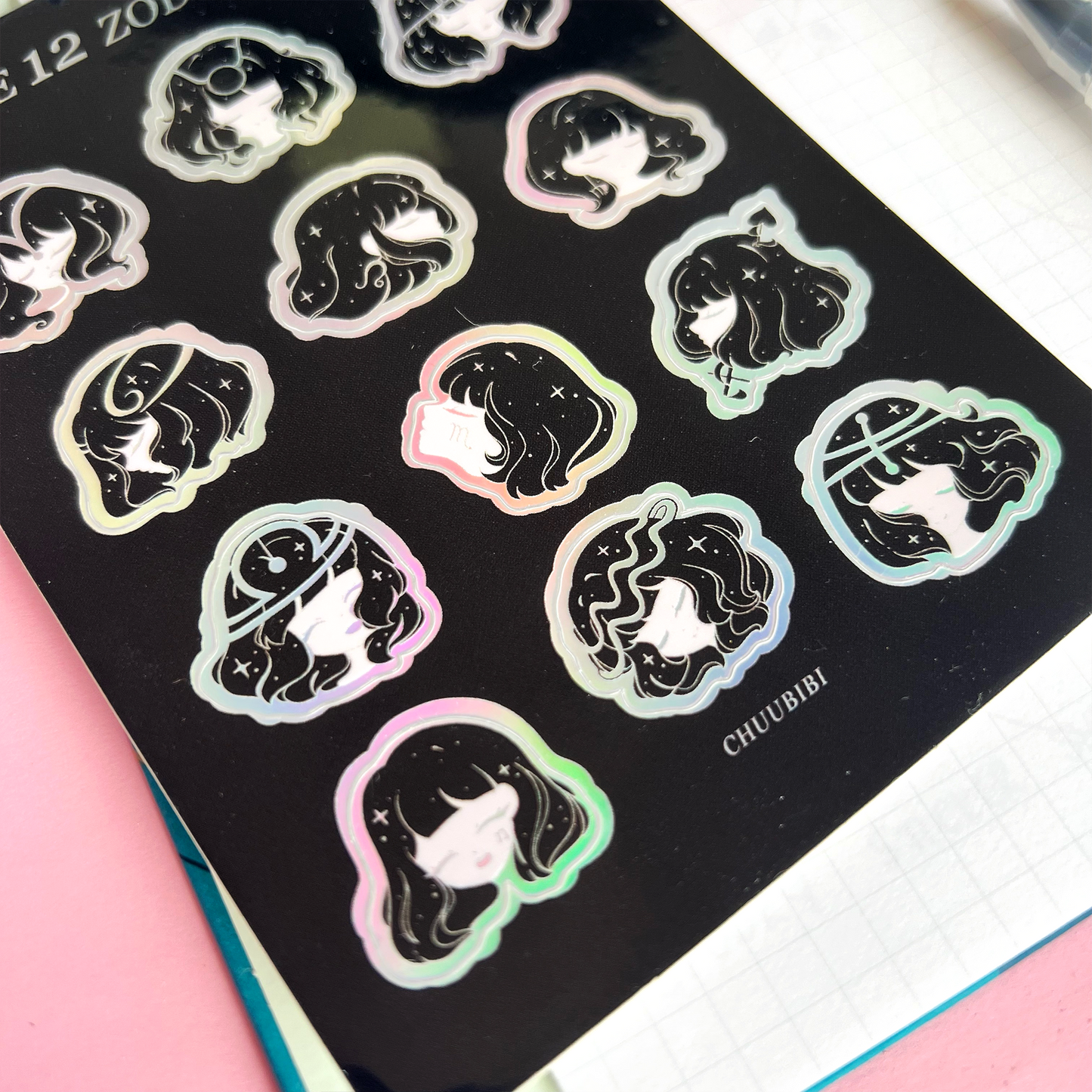 Zodiac Girls Sticker Sheet