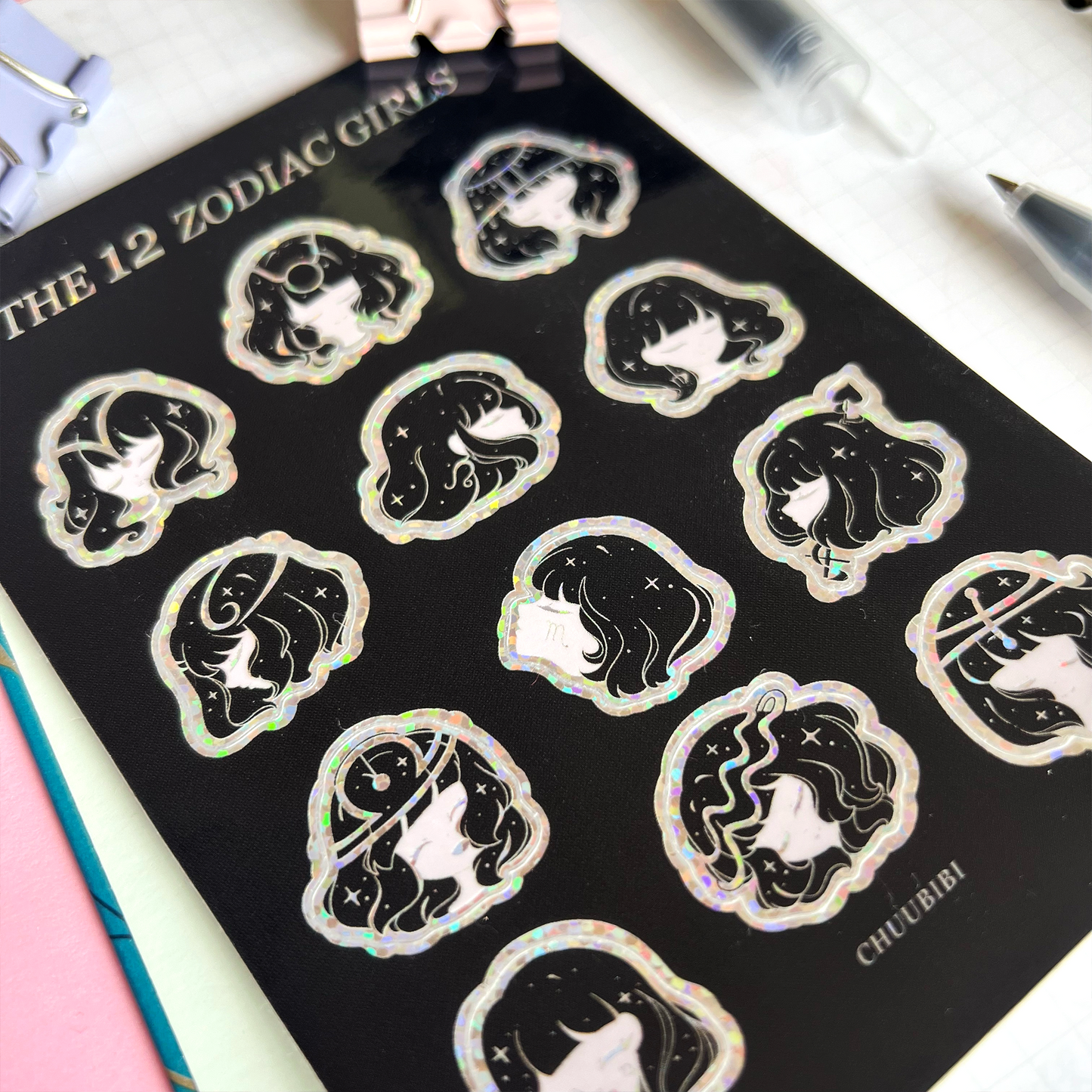 Zodiac Girls Sticker Sheet