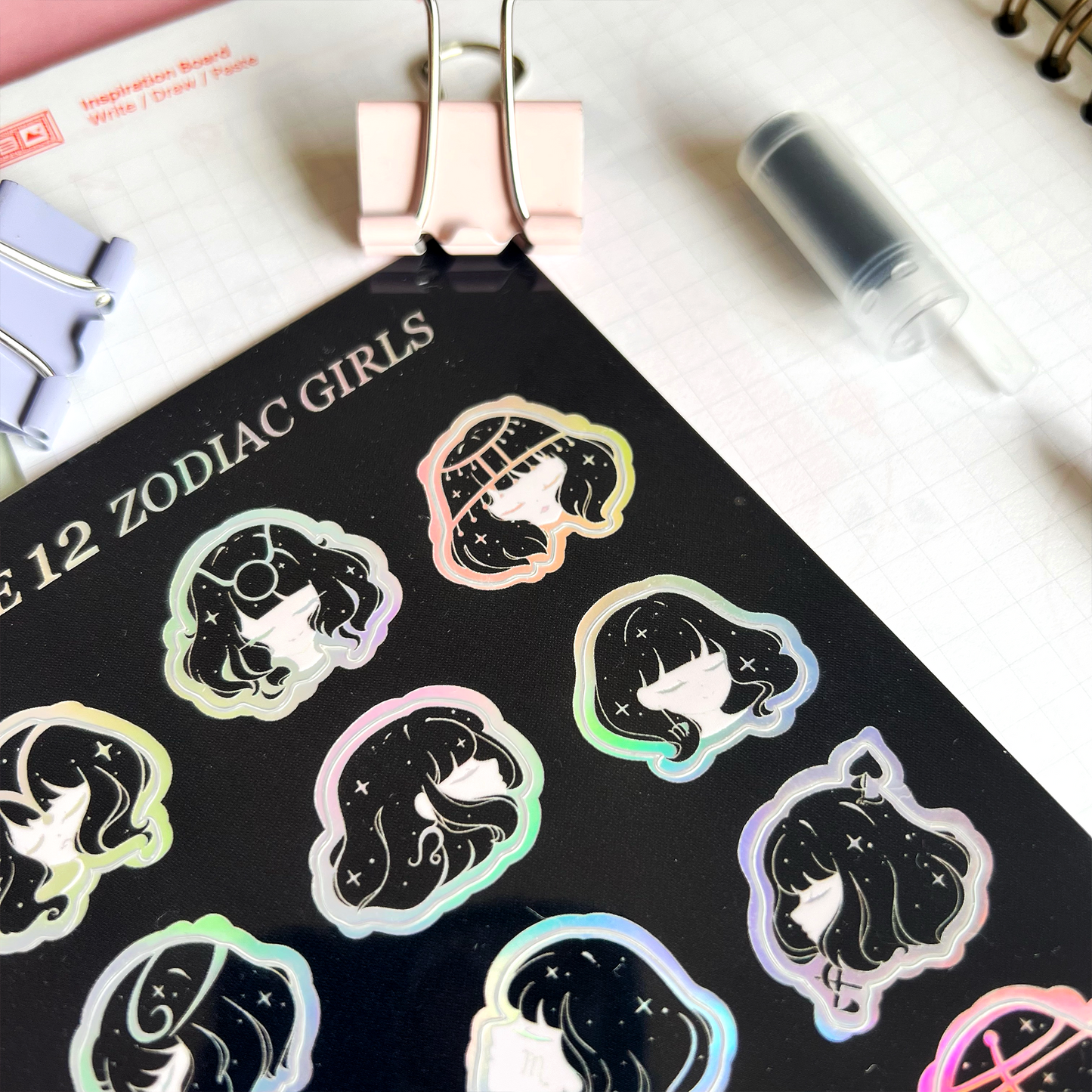 Zodiac Girls Sticker Sheet