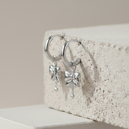 Infinity Bow Drop Earrings