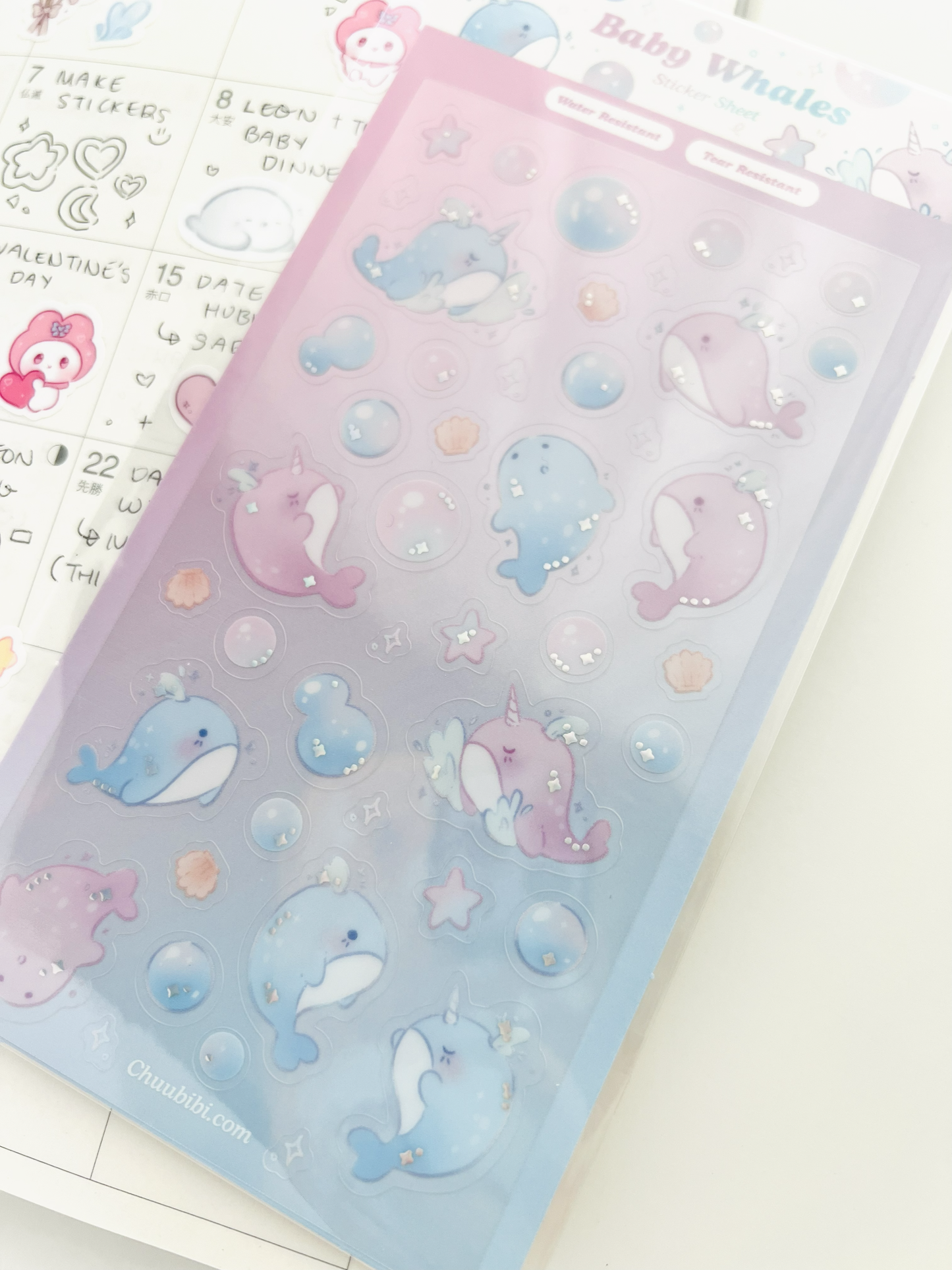 Baby Whales Sticker Sheet